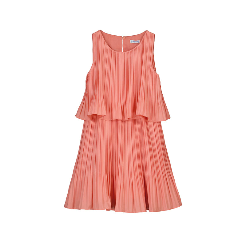 Flamingo Pleated Dress