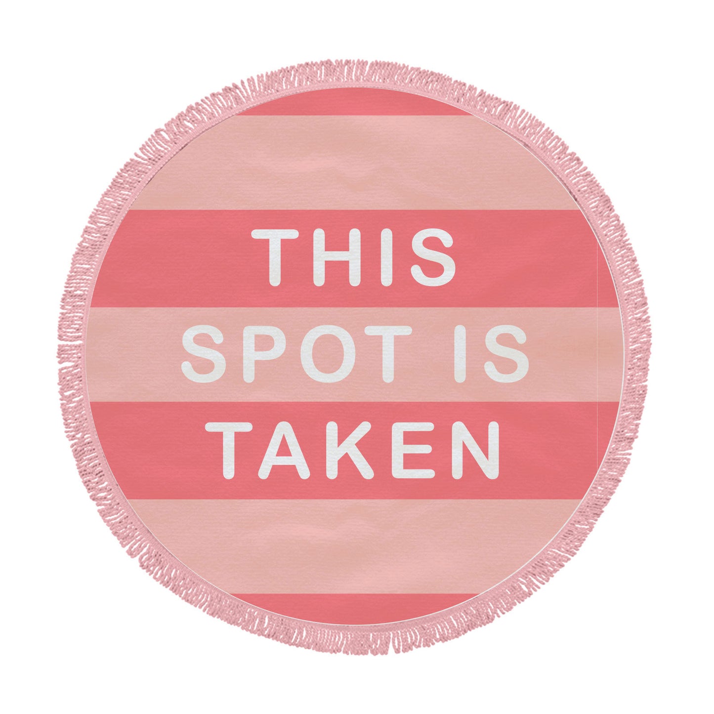 Spot Taken Round Beach Towel
