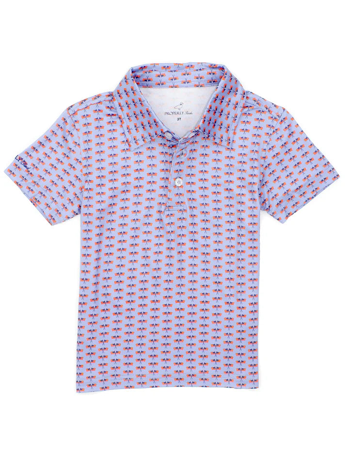Inlet Polo Freedom Flag