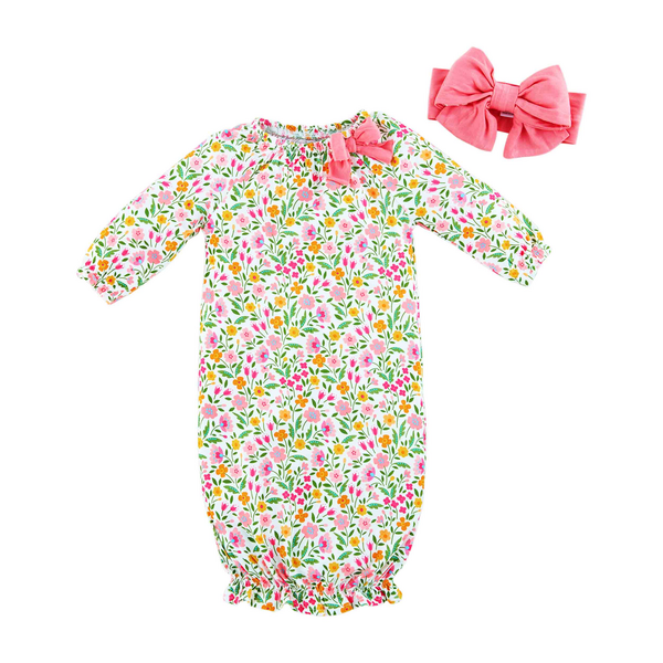 Floral Gown + Headband
