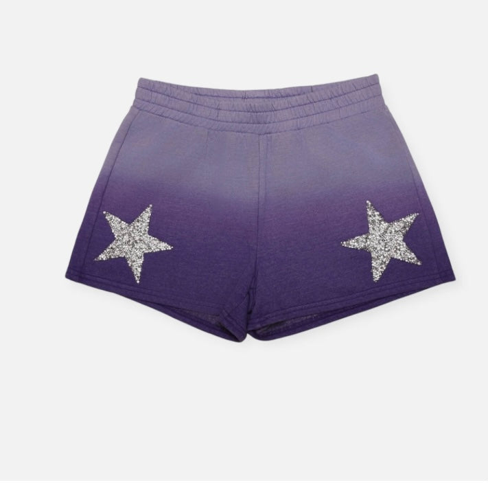 Purple Ombré Star Shorts
