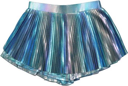 Blue Pleated Skort