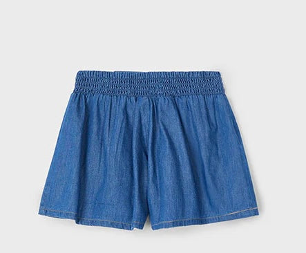 Denim Frayed Hem Short