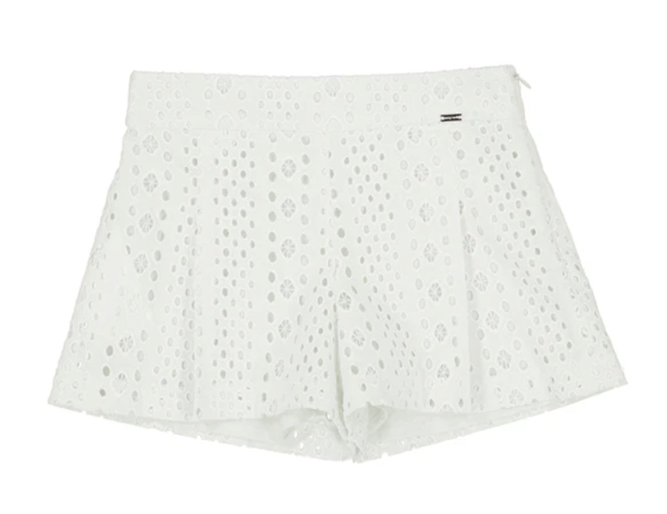 White Eyelet Shorts