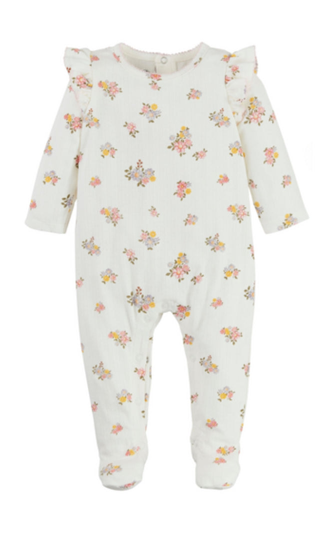 White Pointelle Sleeper
