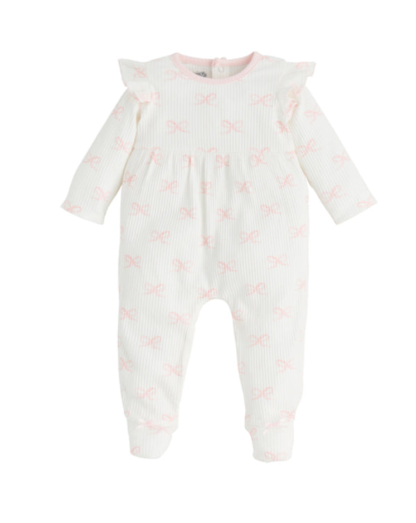 Bow Baby Ruffle Sleeper