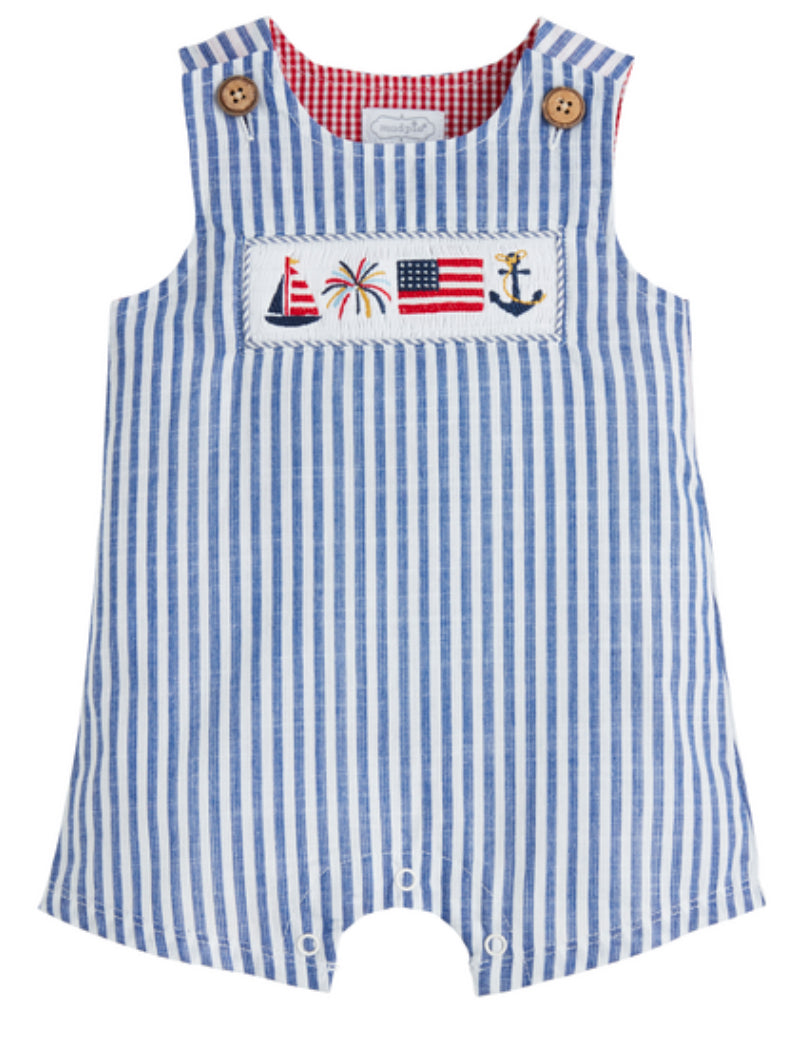 USA Striped Smocked Jon Jon