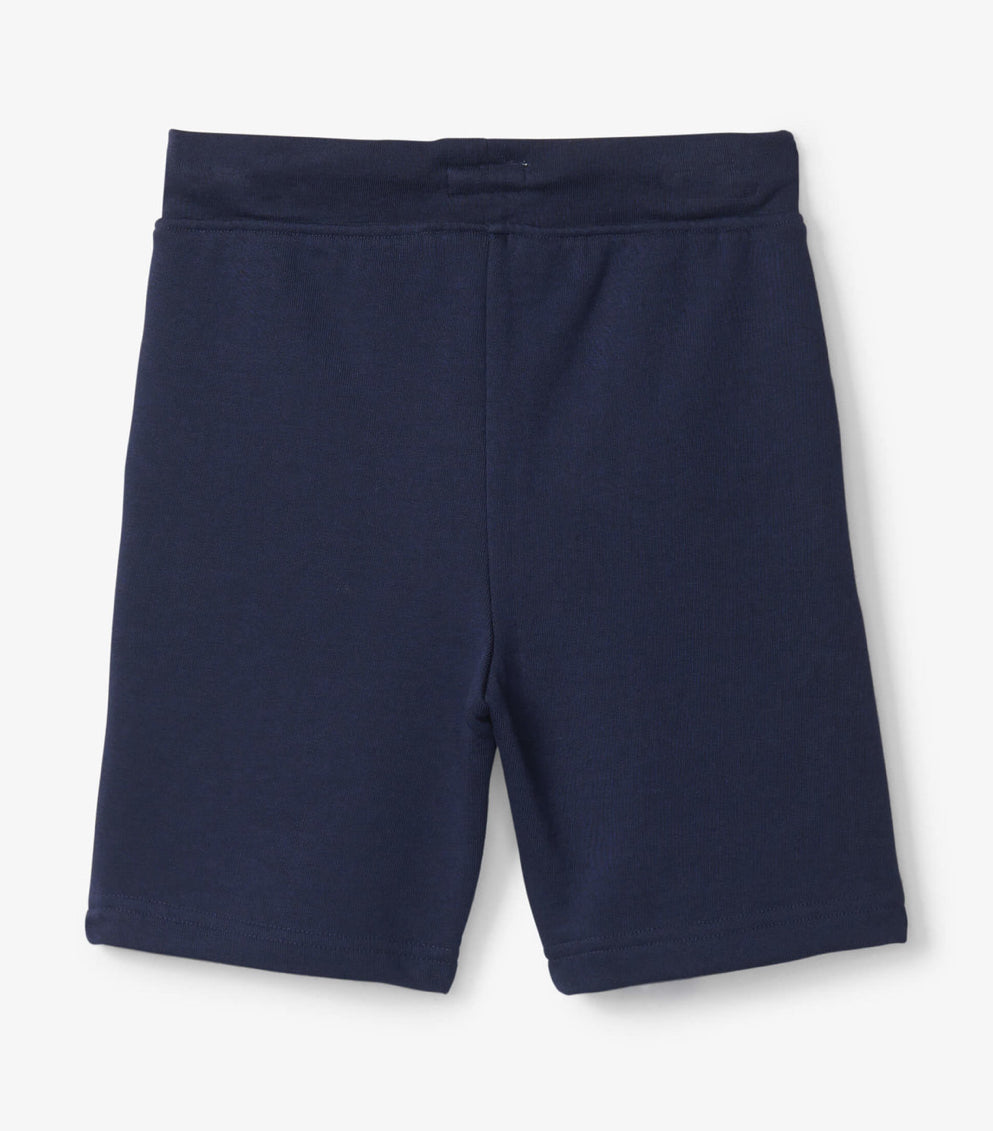 Navy Terry Shorts