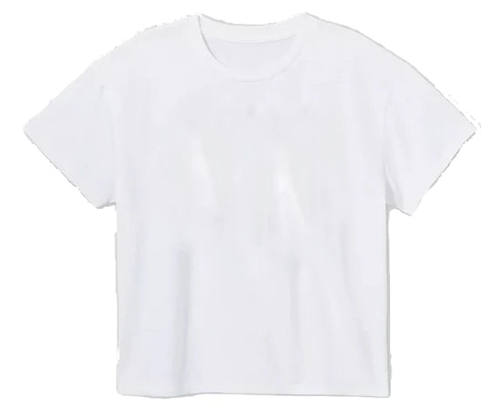 White Boxy Tee