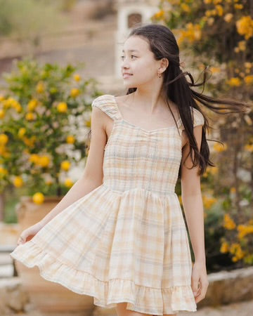 Kalina Dress - Pastel Plaid