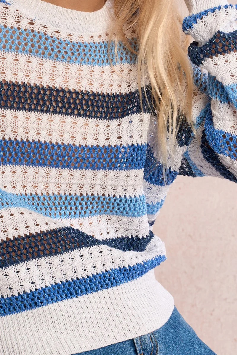 Blue Knitted Sweater