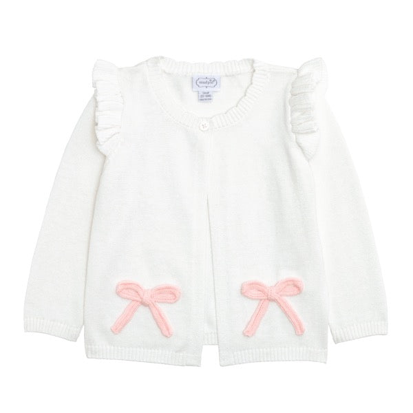 Pink Bow Baby Cardigan