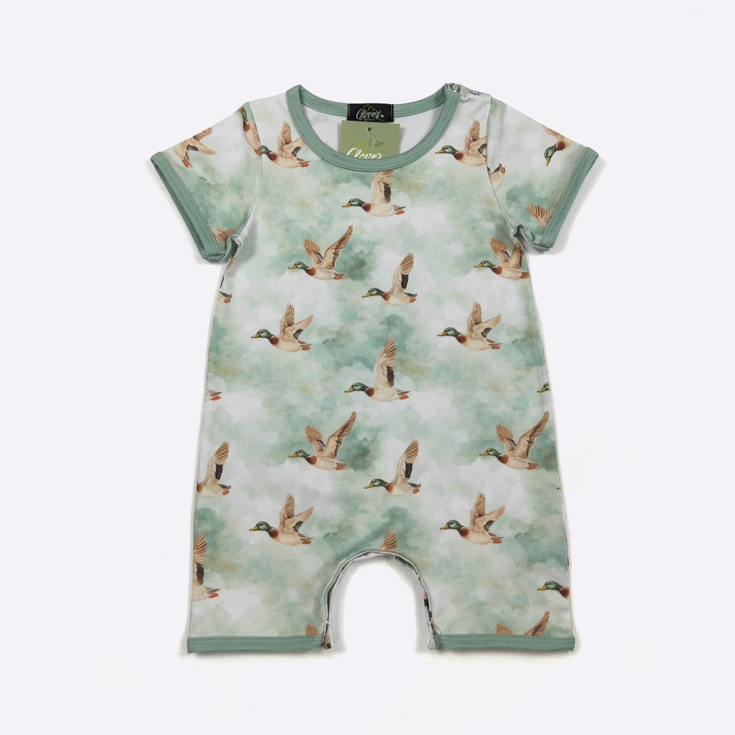 Cloudy Duck Boy Romper