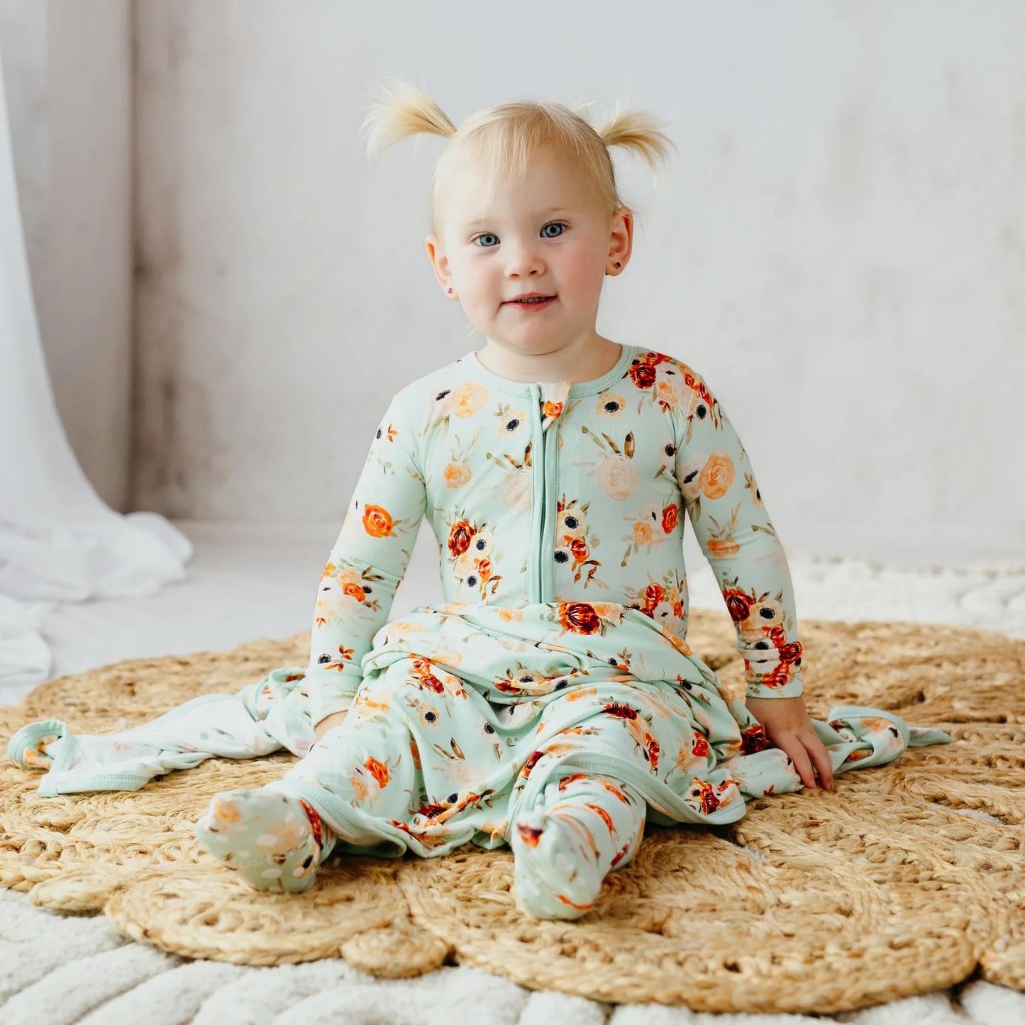 Aloe Fall Floral Footie