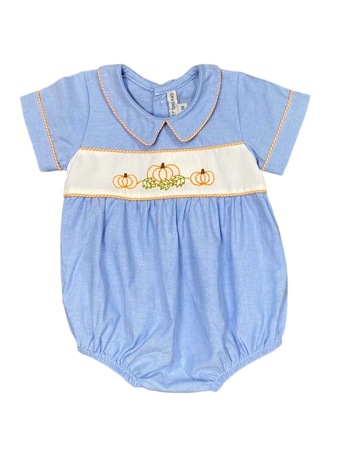 Chambray Pumpkin Boy Bubble