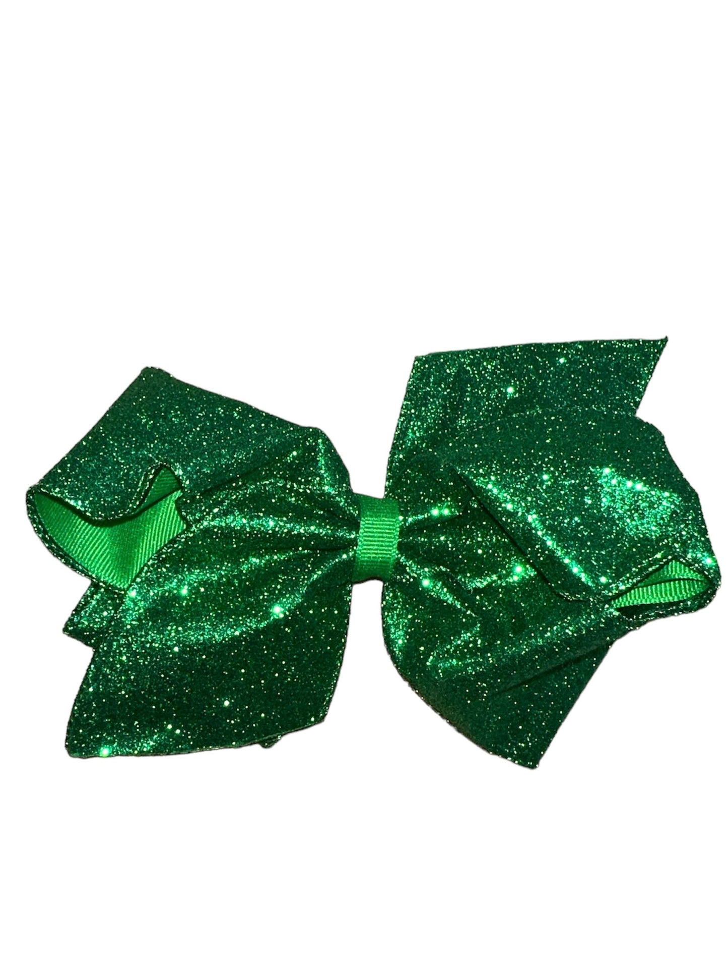 Large Green Glitter Bow