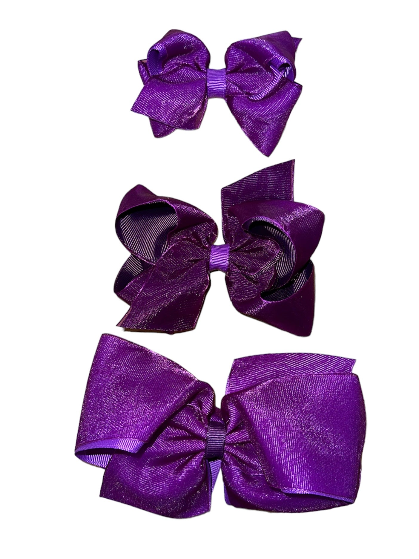 Purple Overlay Bow