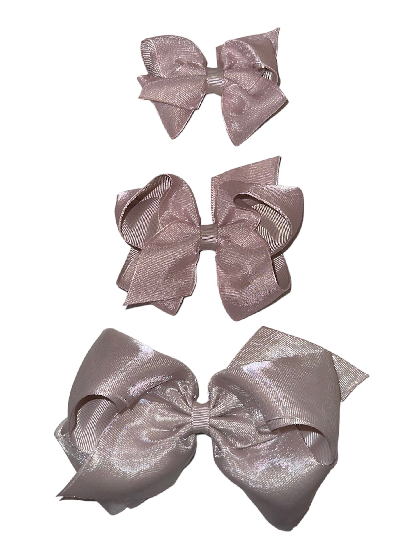 Taupe Overlay Bow