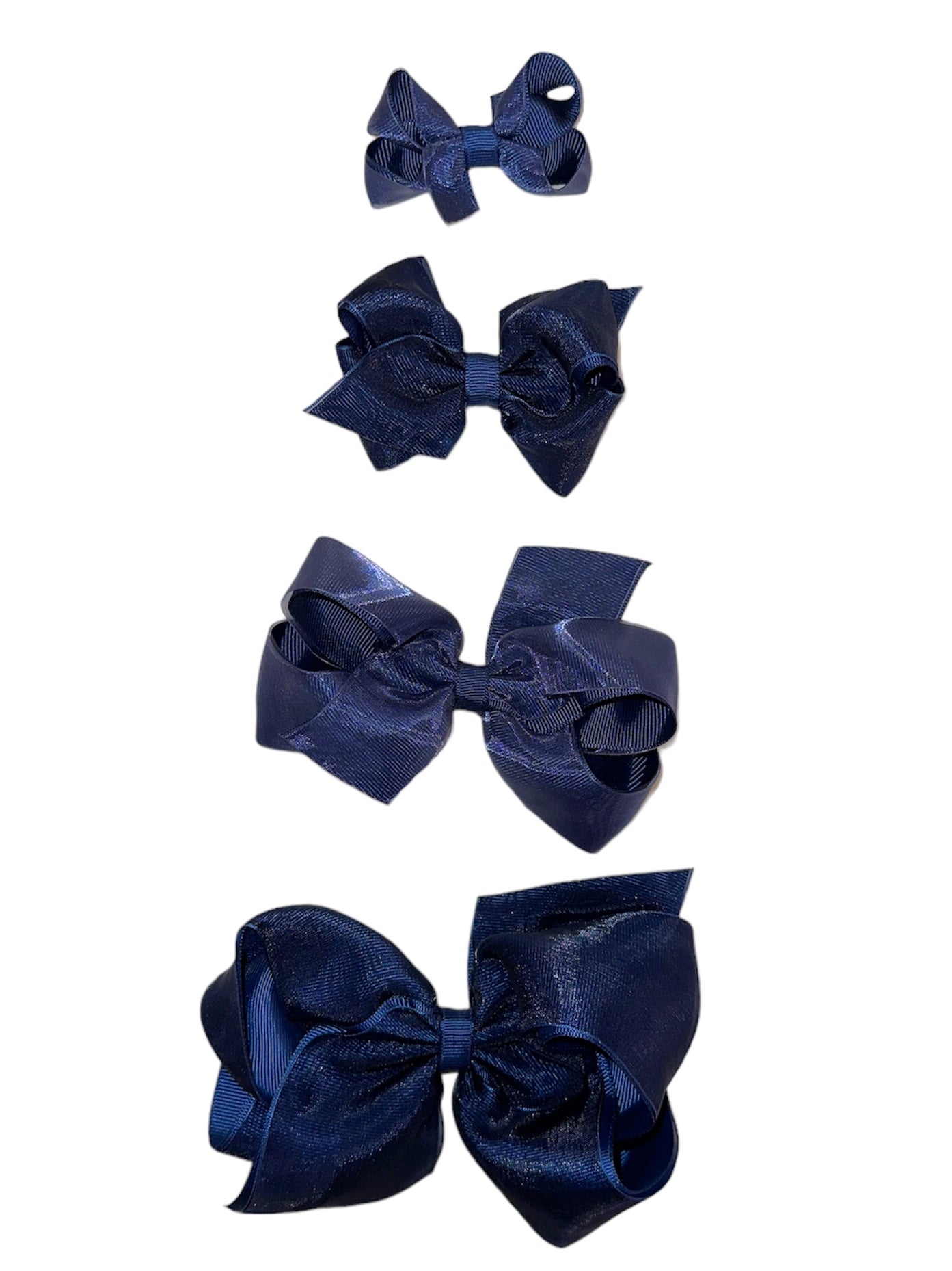 Navy Overlay Bow