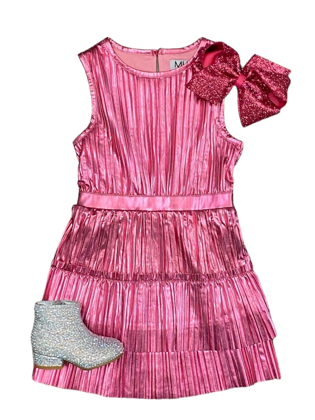 Hot Pink Double Ruffle Dress