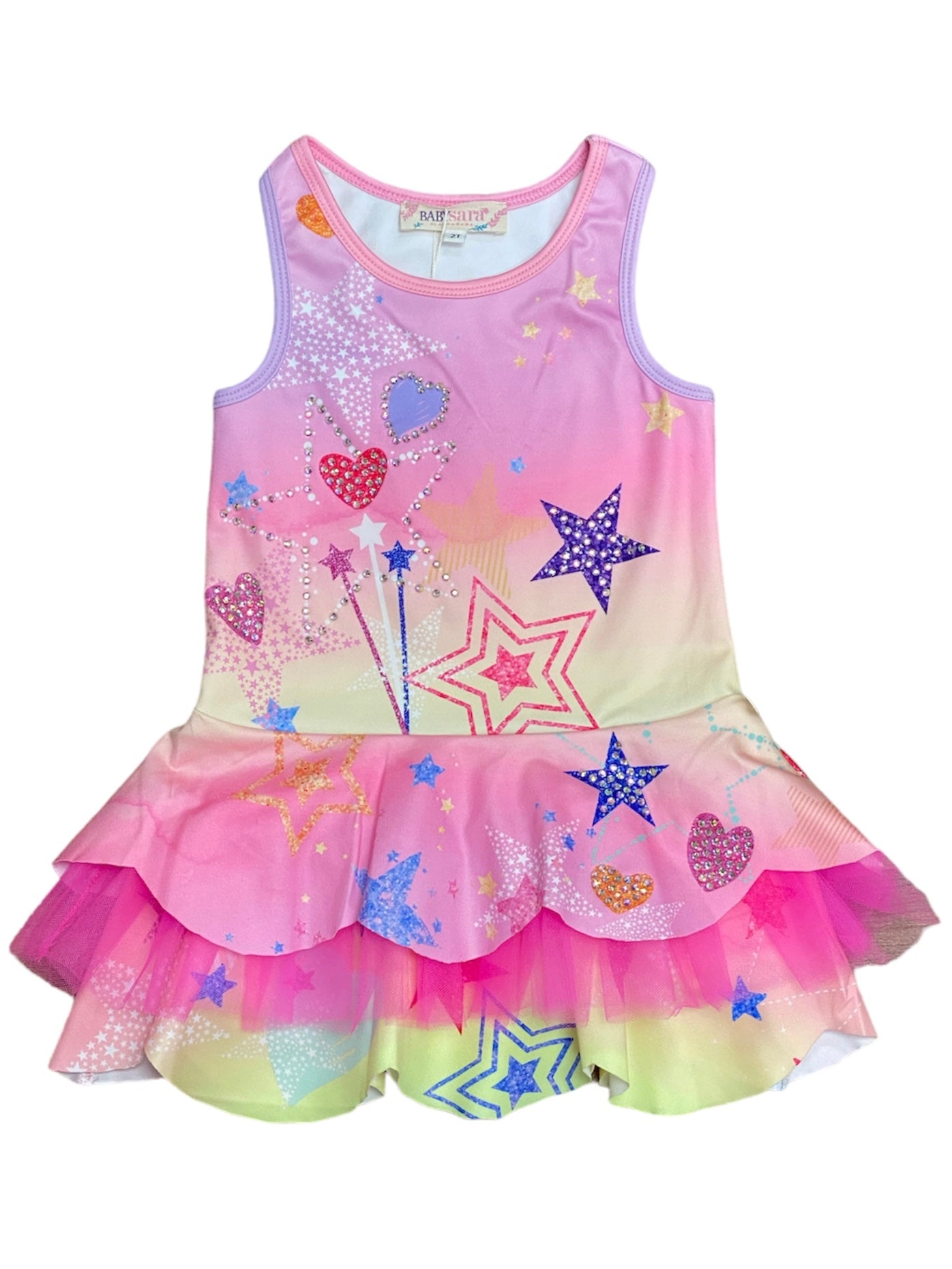 Pink Scalloped Tutu Dress