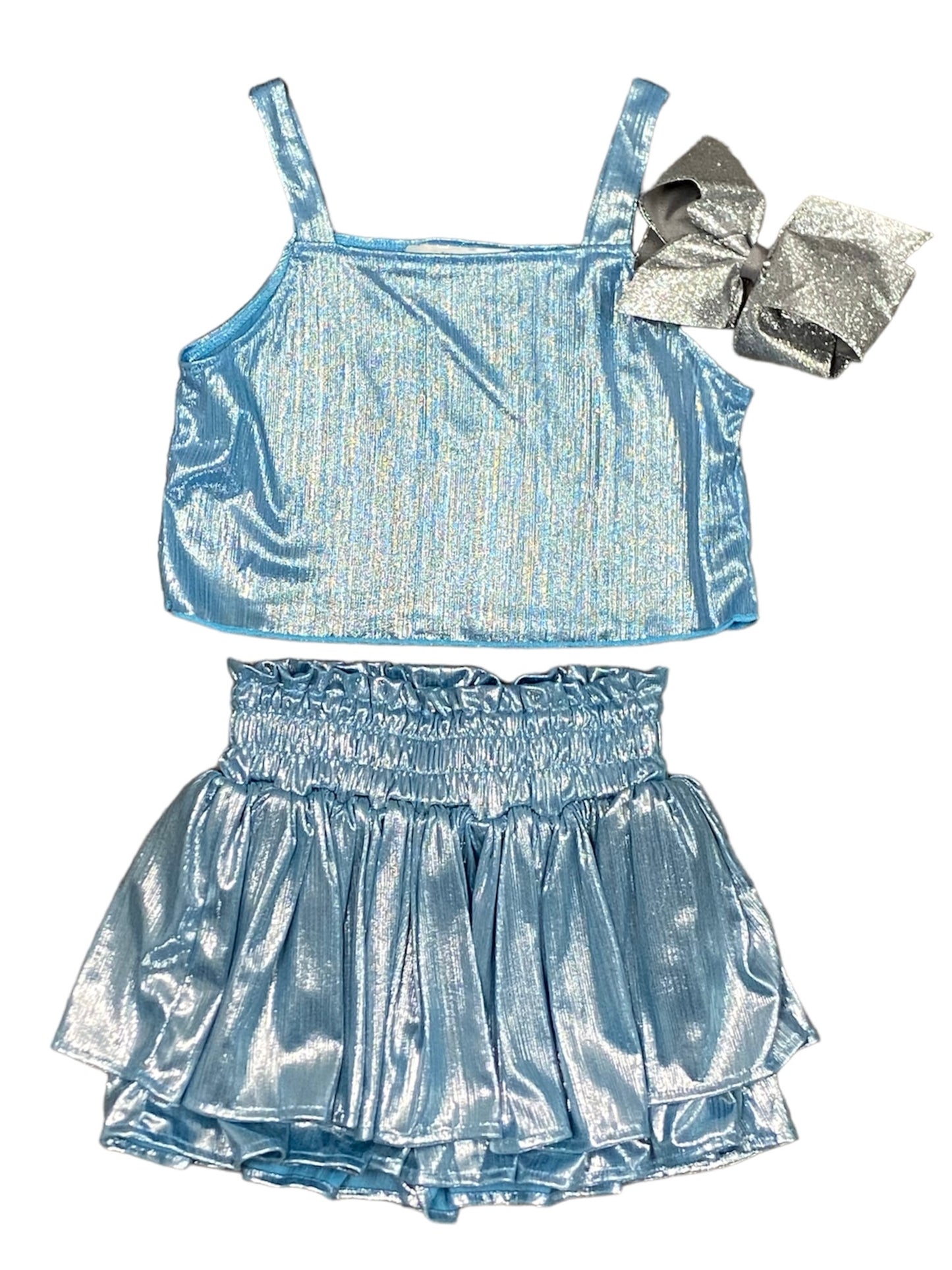 Blue Plisse Set
