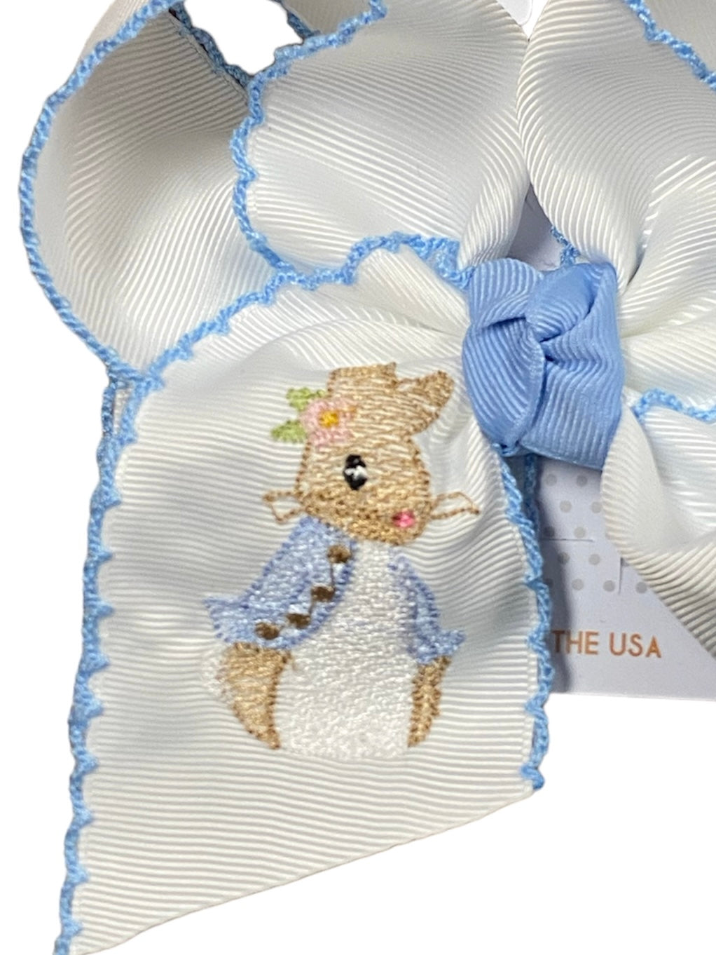 Blue Petunia Rabbit Bow