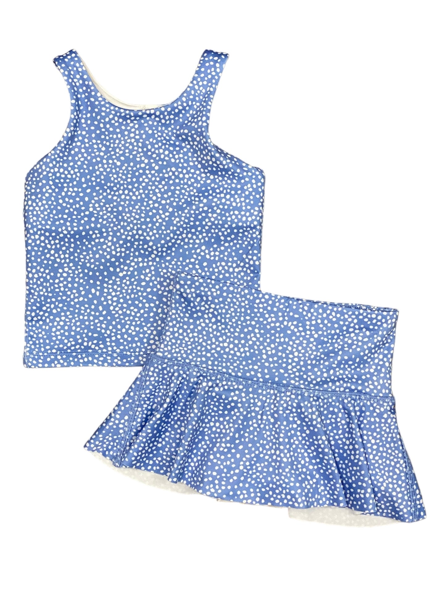 Powder Blue Dot Skort