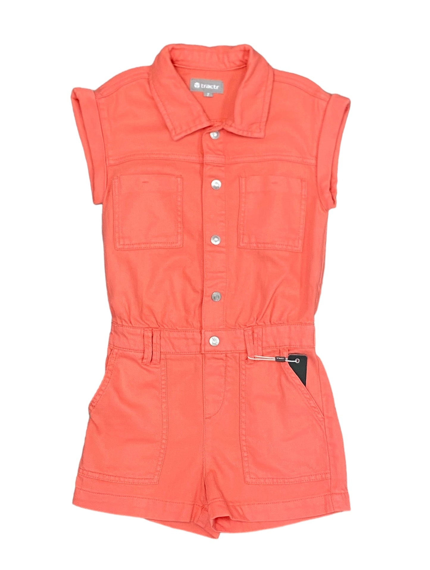 Salmon Rose Romper