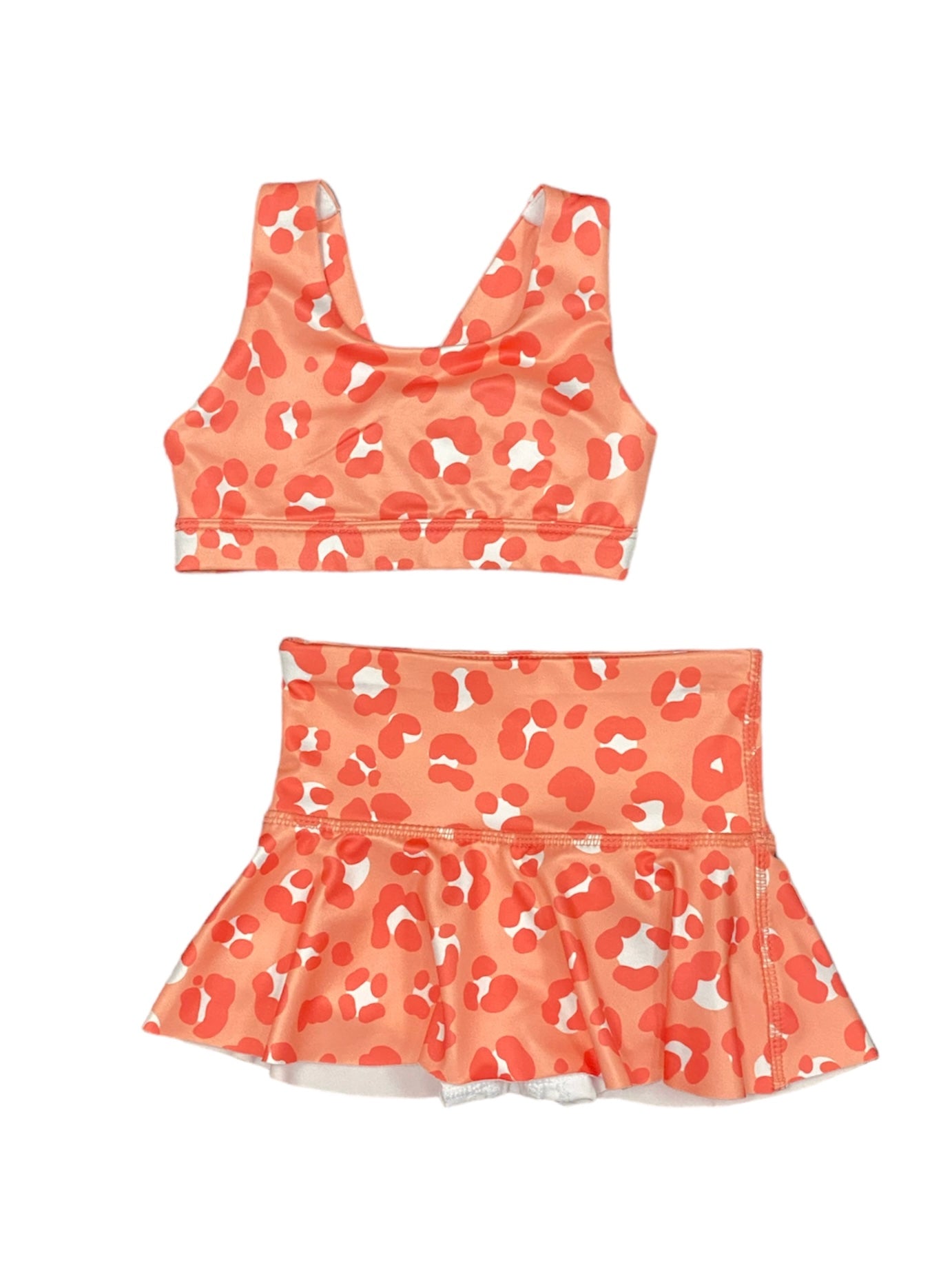 Peach Leopard Sports Bra