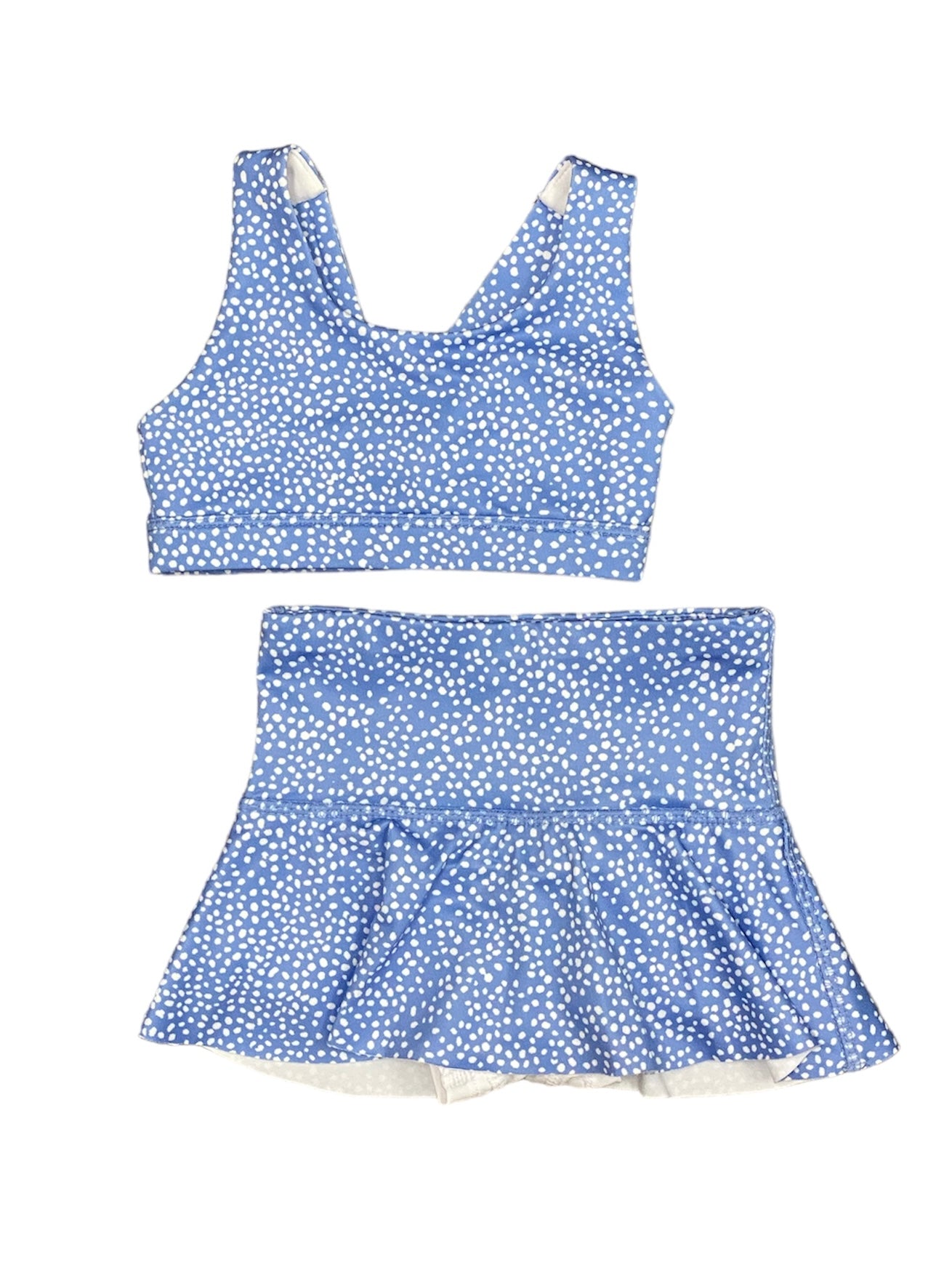 Power Blue Dot Sport Bra