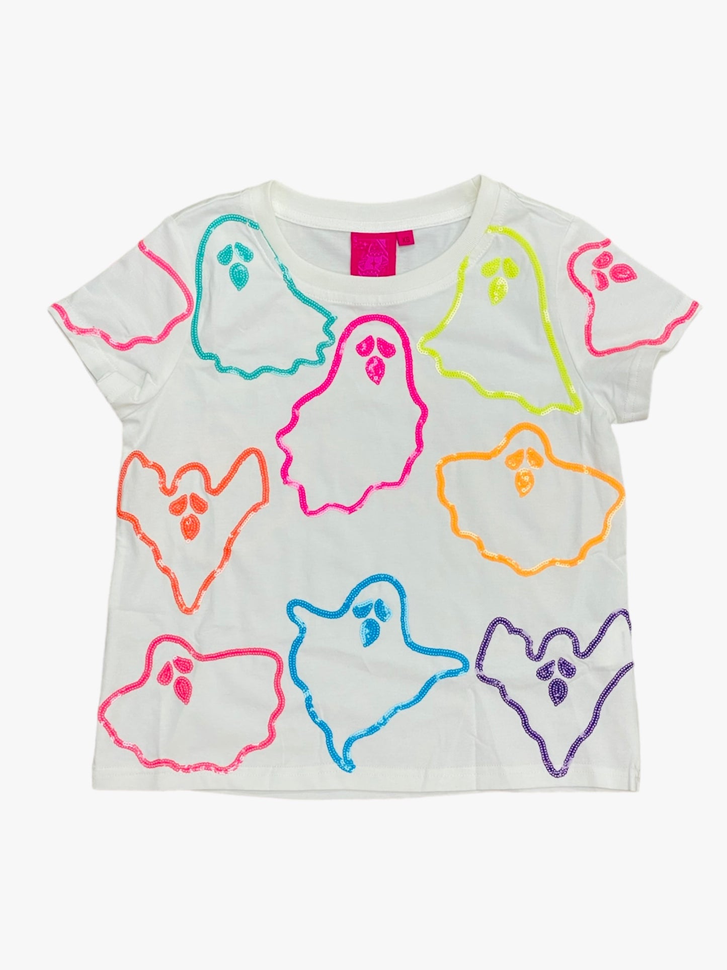 QOS White Multi Ghost Tee