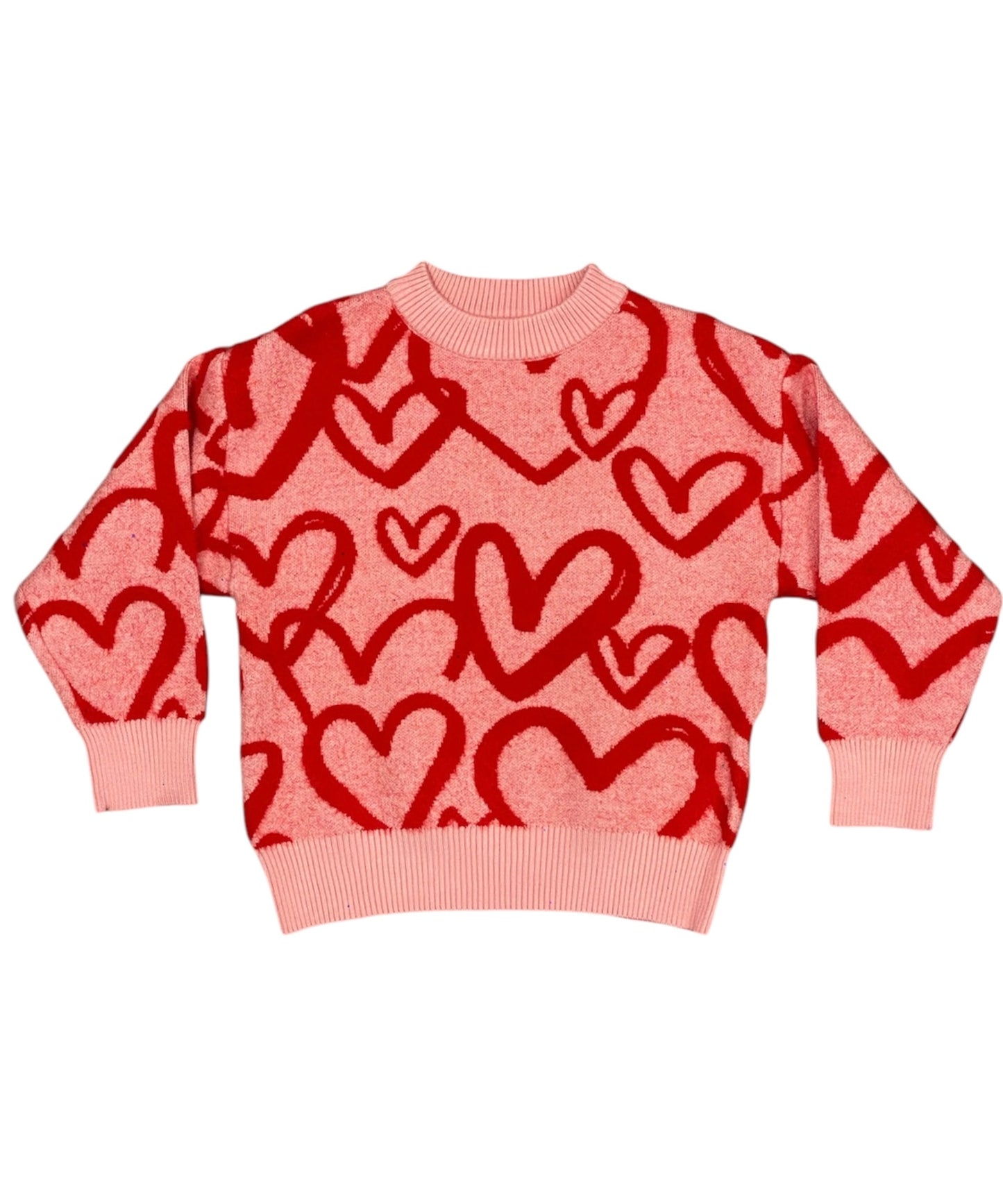Big Hearts Crewneck Sweater