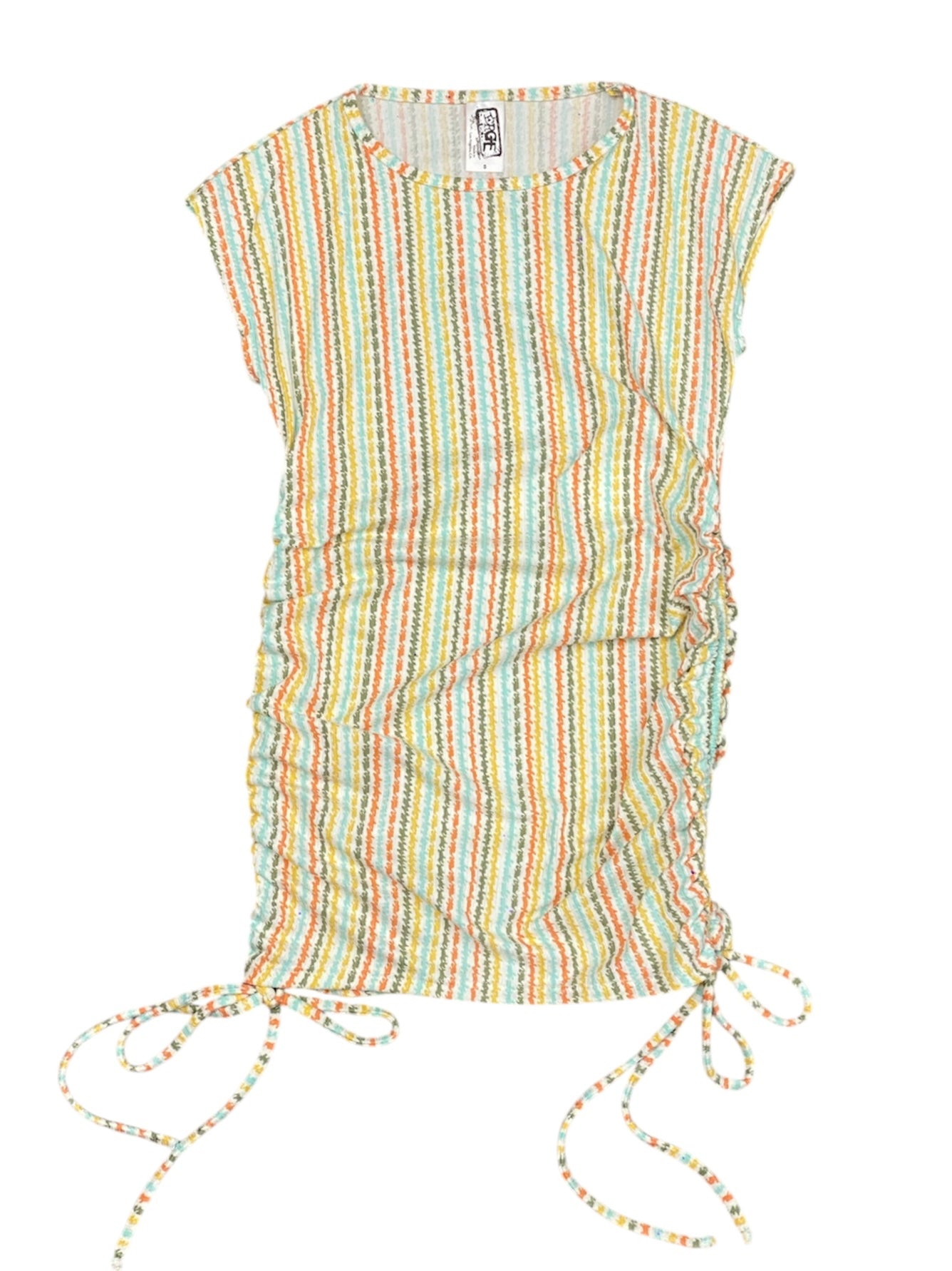 Multi Stripe Riched Dress