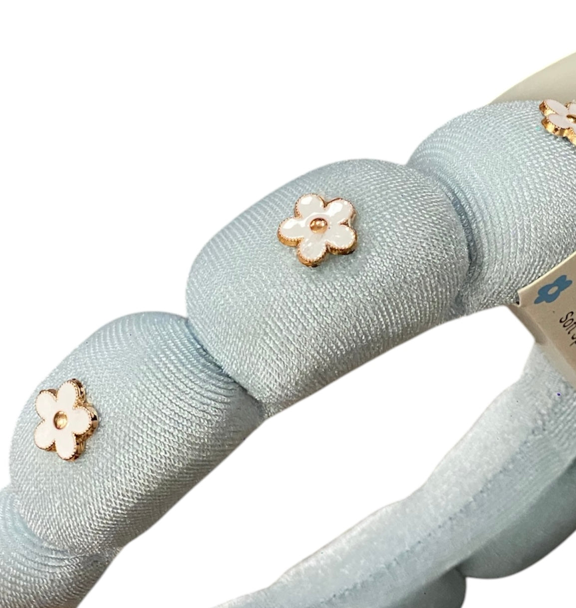 Spa Headband: Blue with Flower