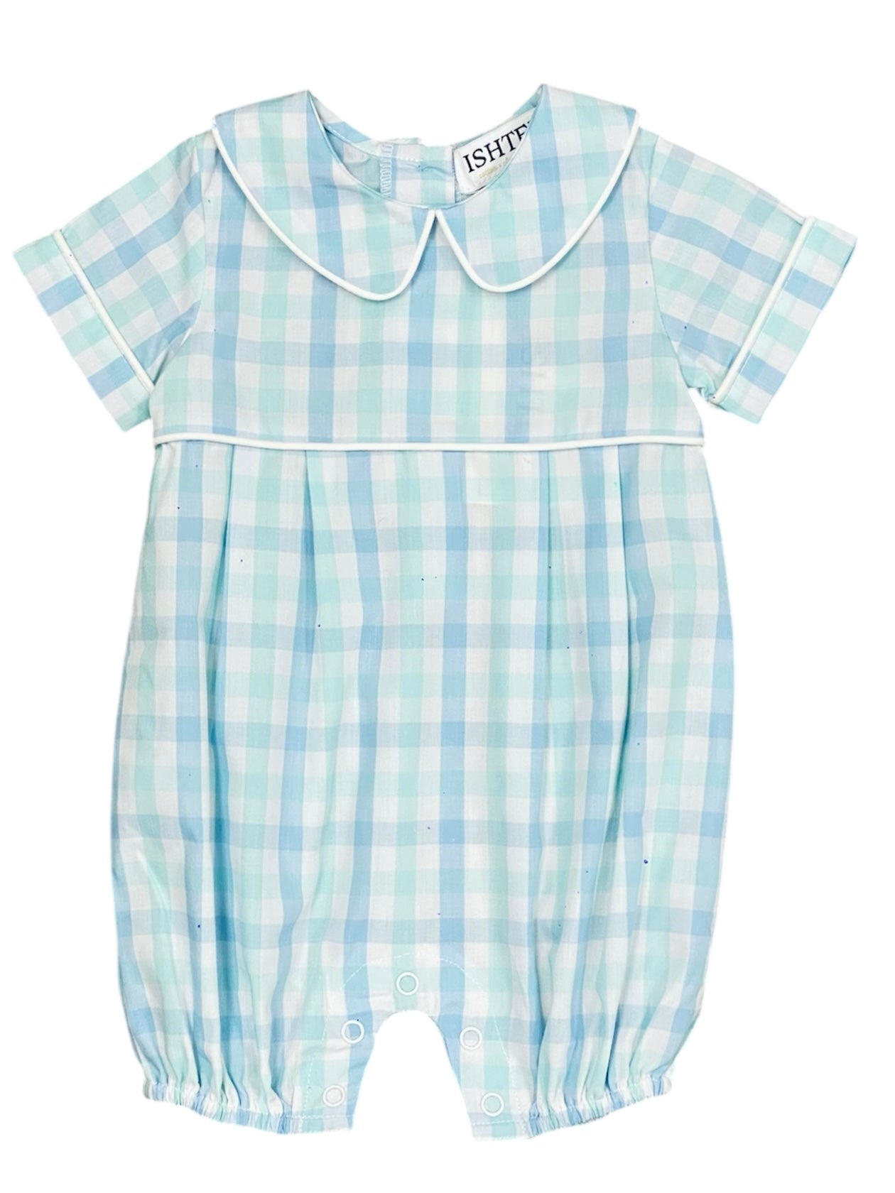 Plaid Bubble Romper