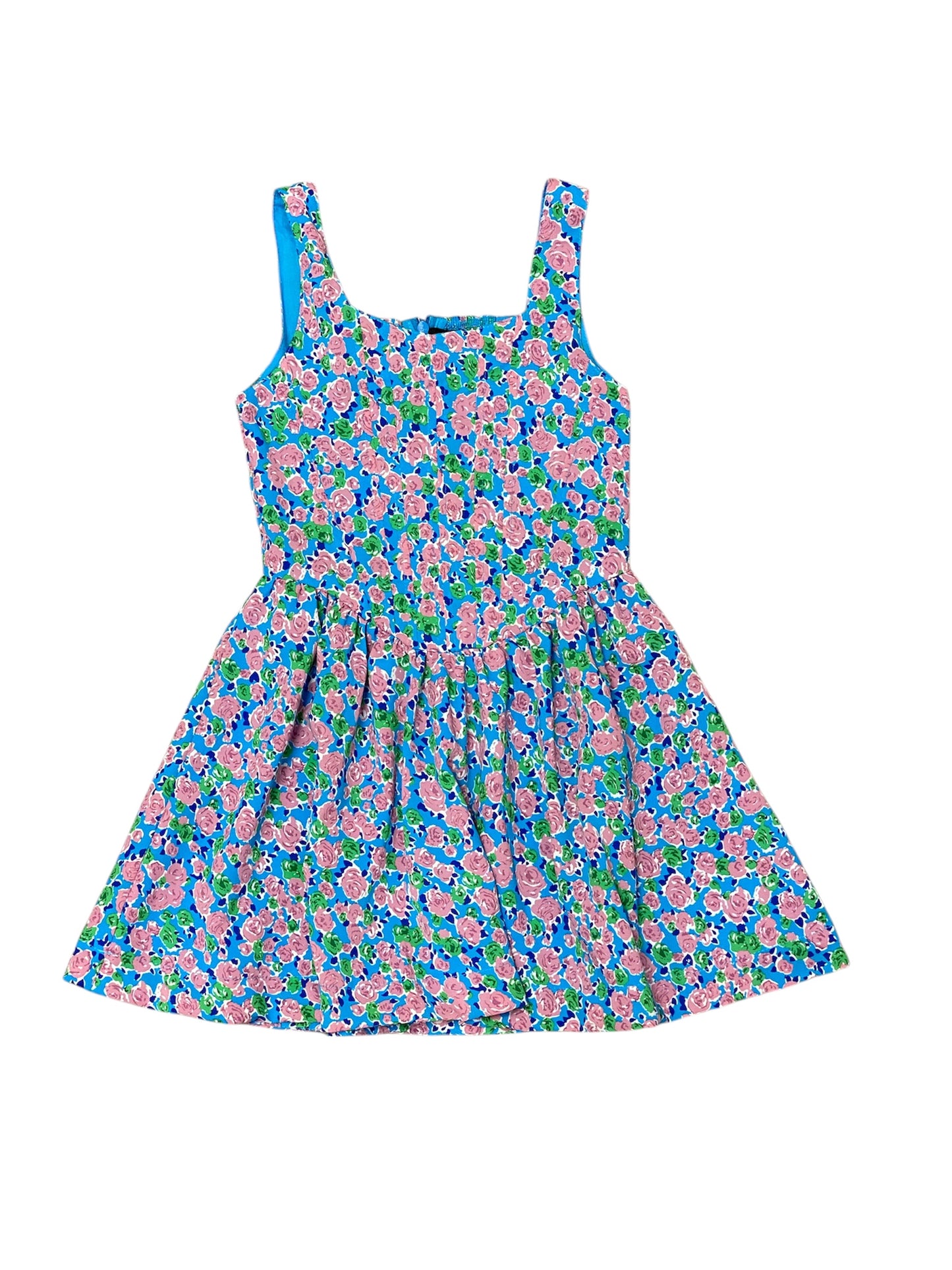 Blue & Pink Floral Dress