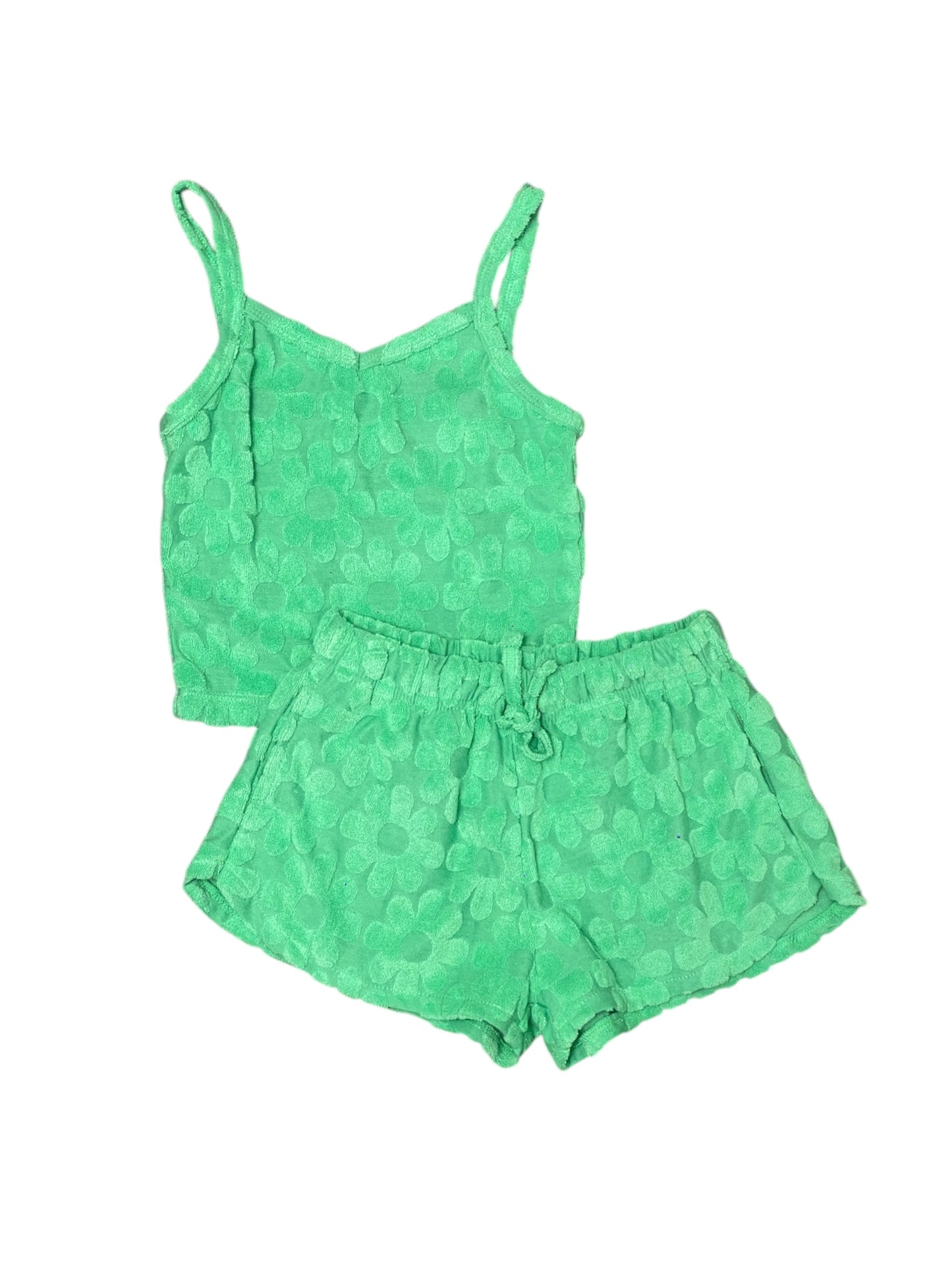 Green Terry Daisy Tank