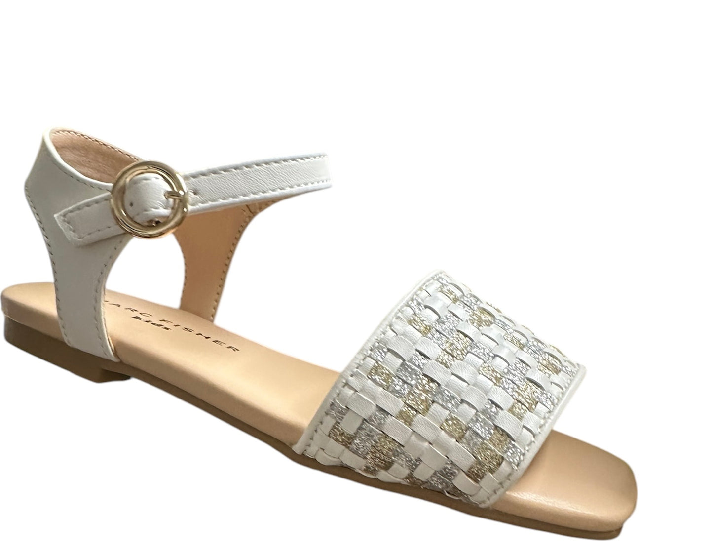 White Hazel Woven Sandal