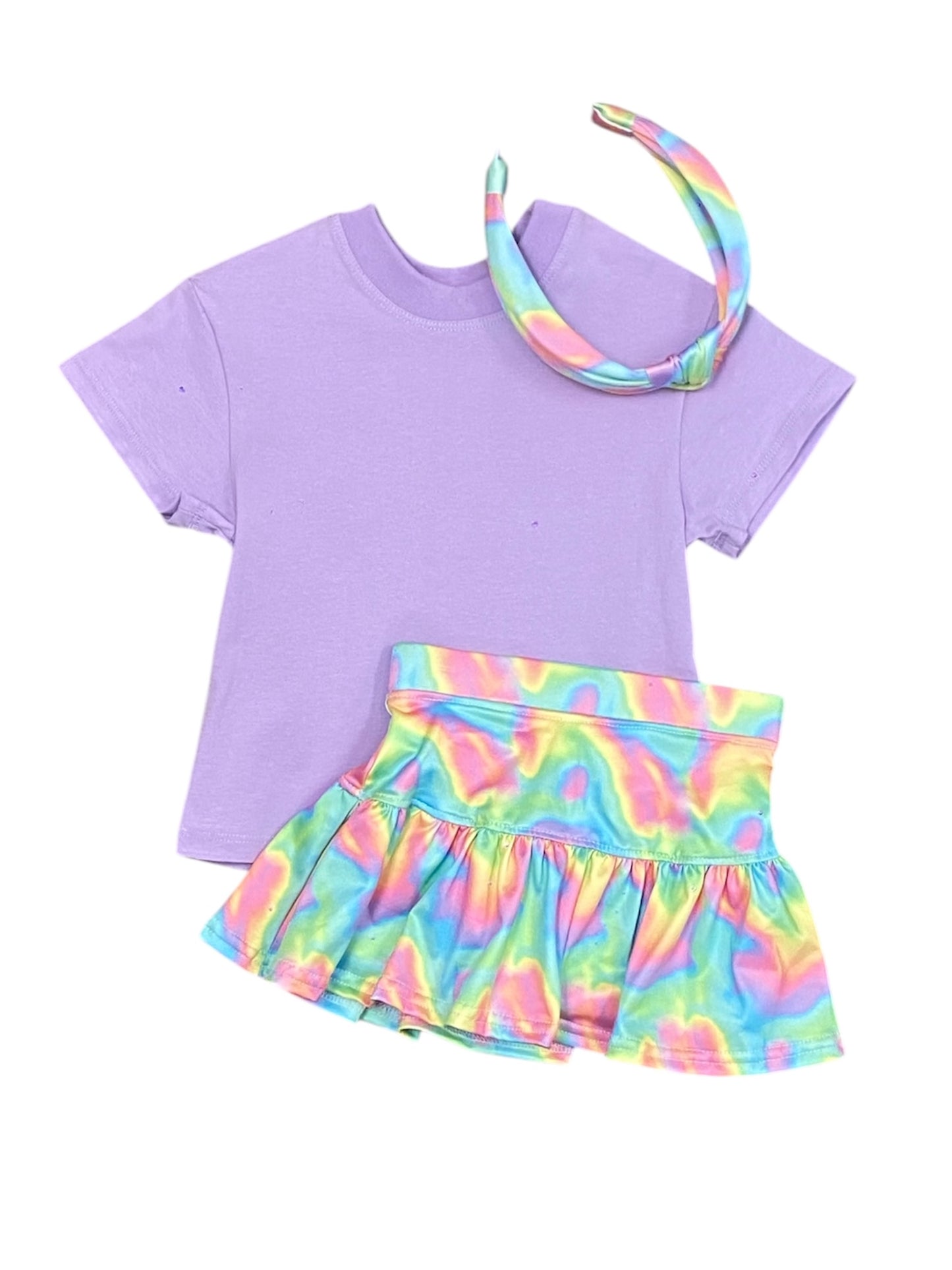 Neon Wave Skort