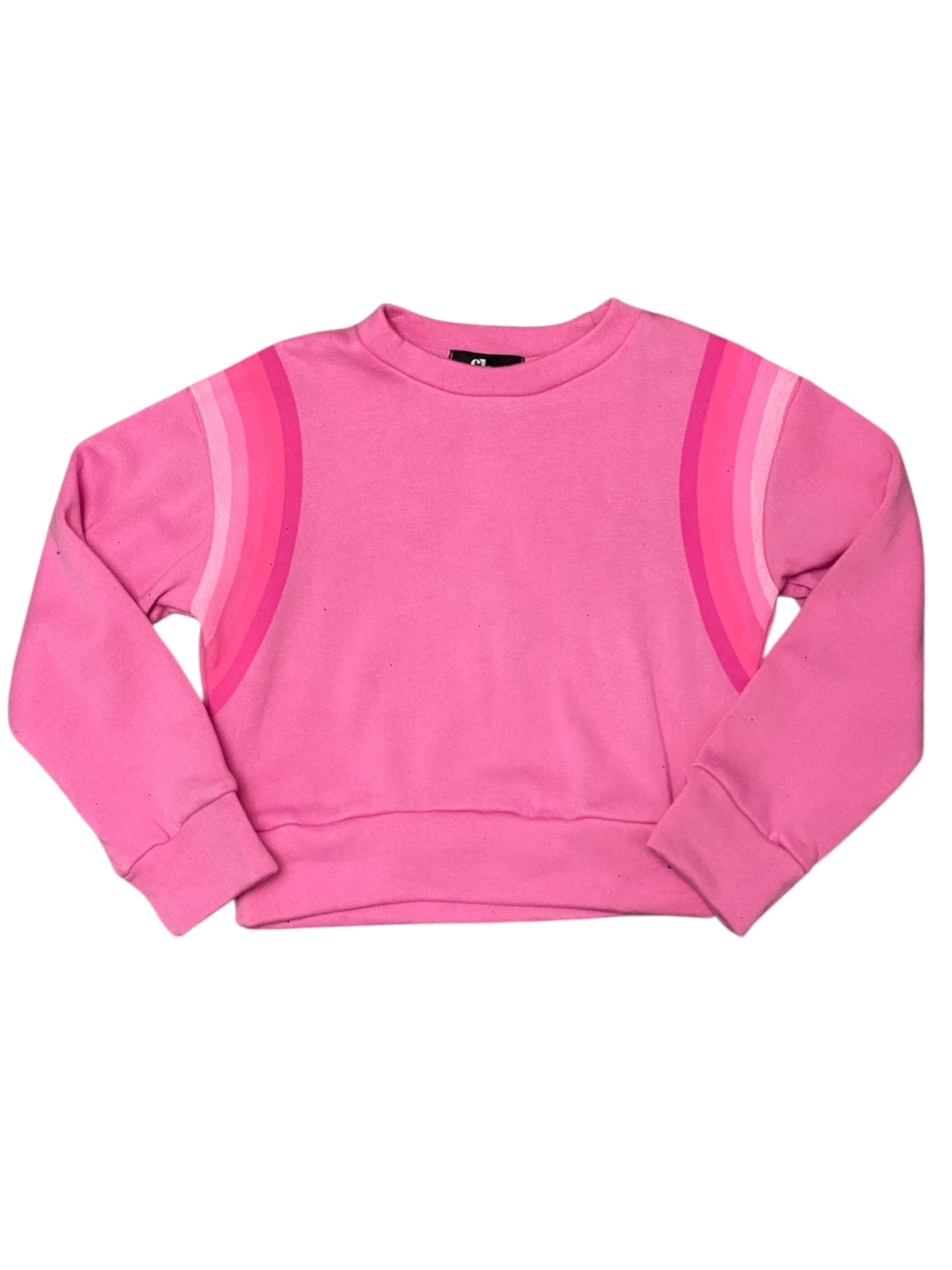 Pink Striped Sweatshirt