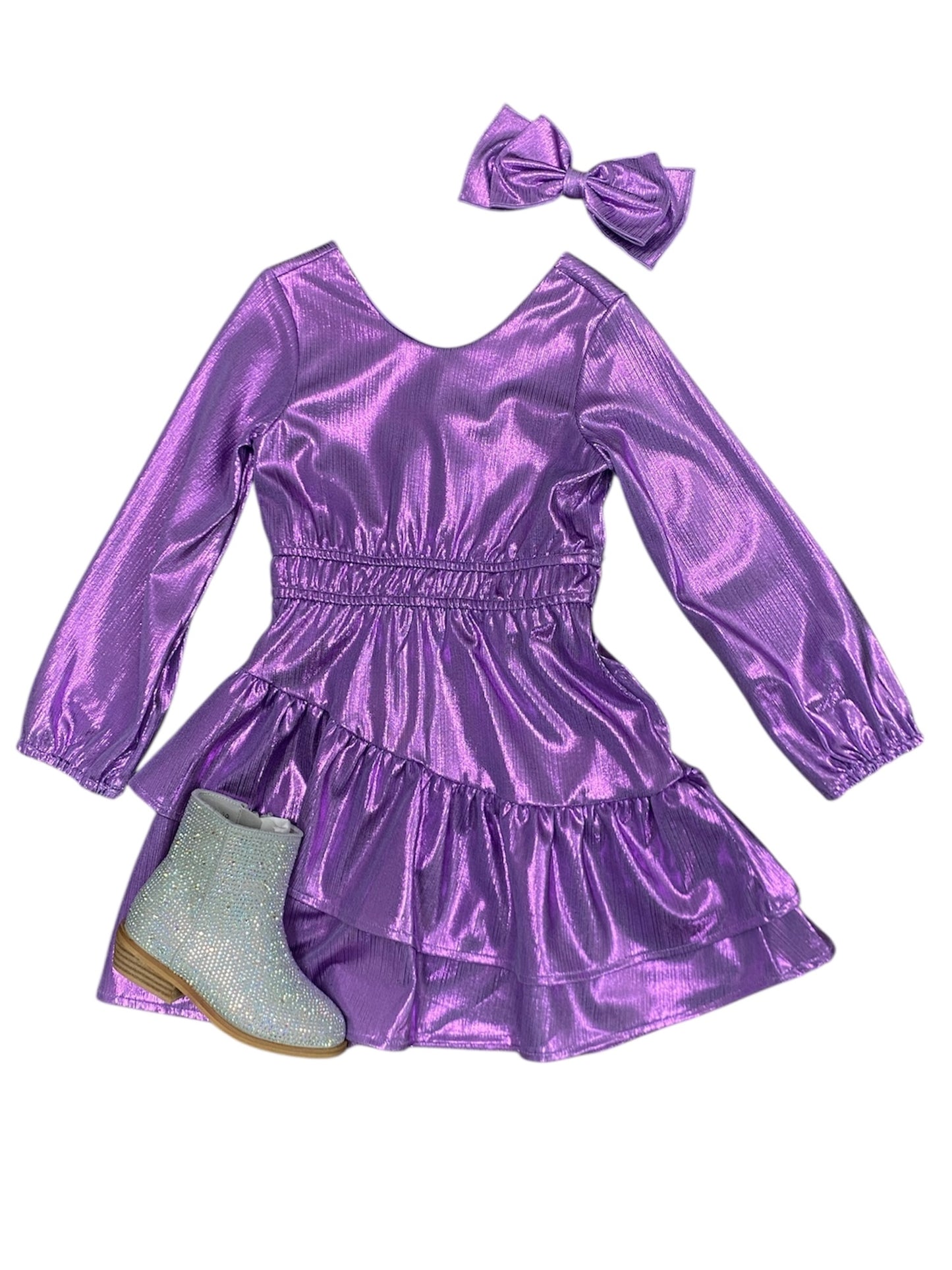 Purple Glitterball Dress