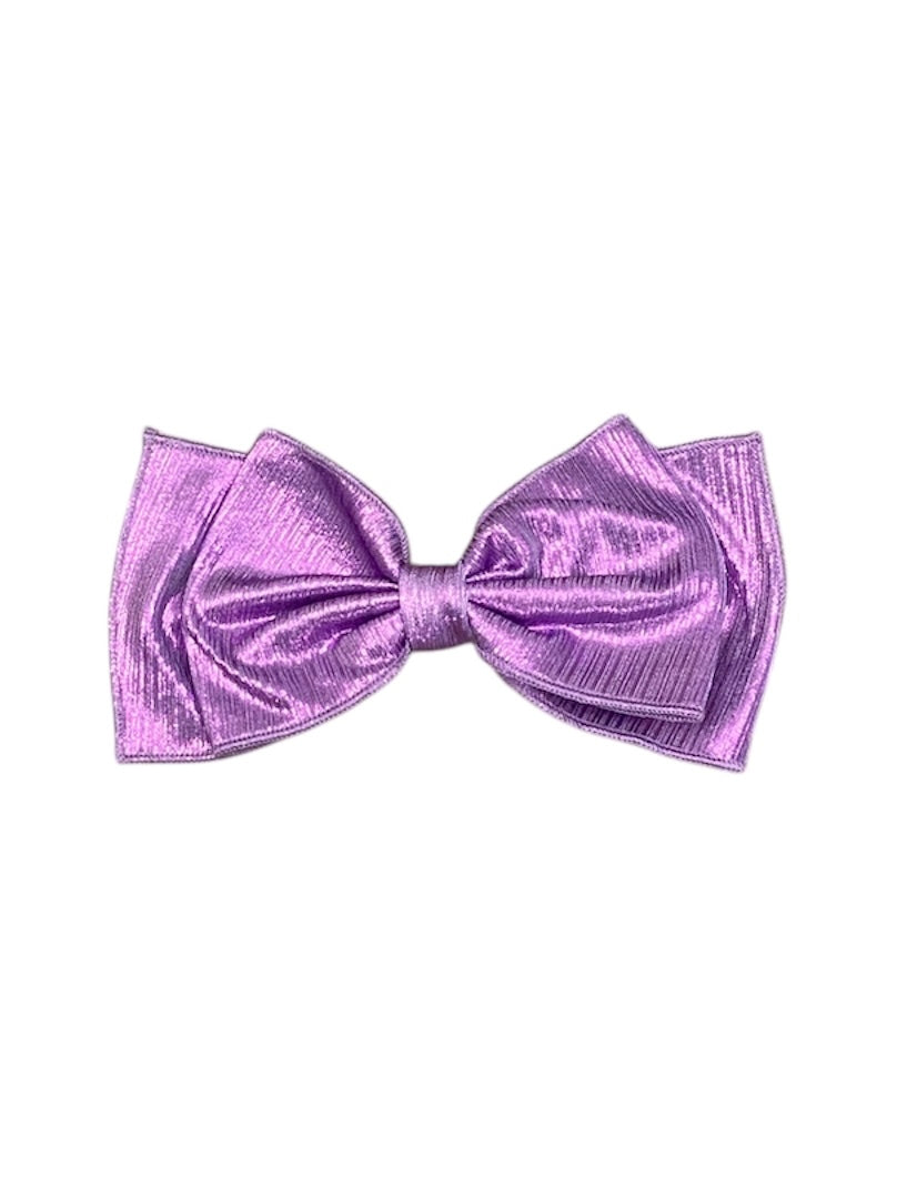 Purple Glitterball Bow