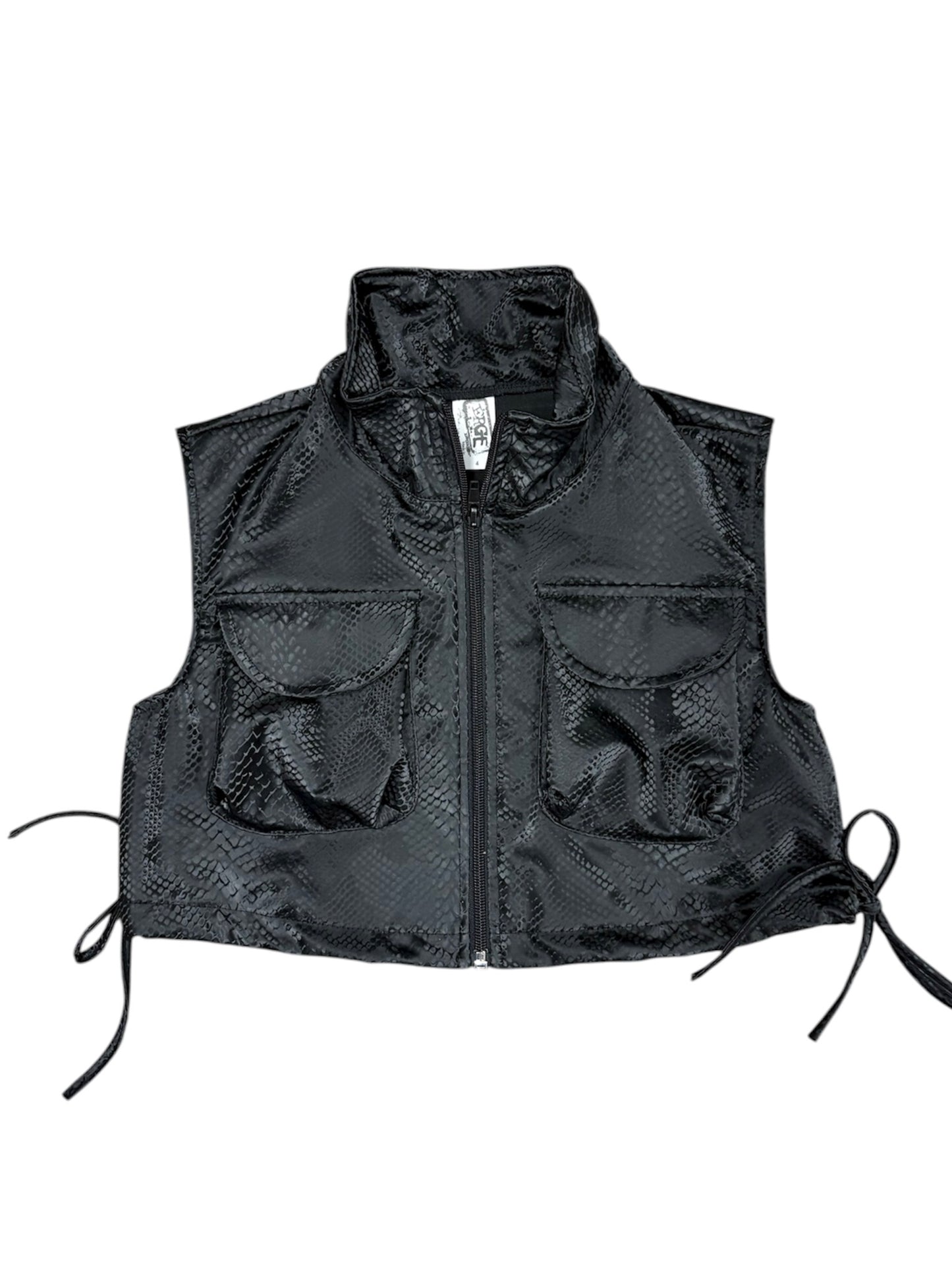 Black Pleather Vest
