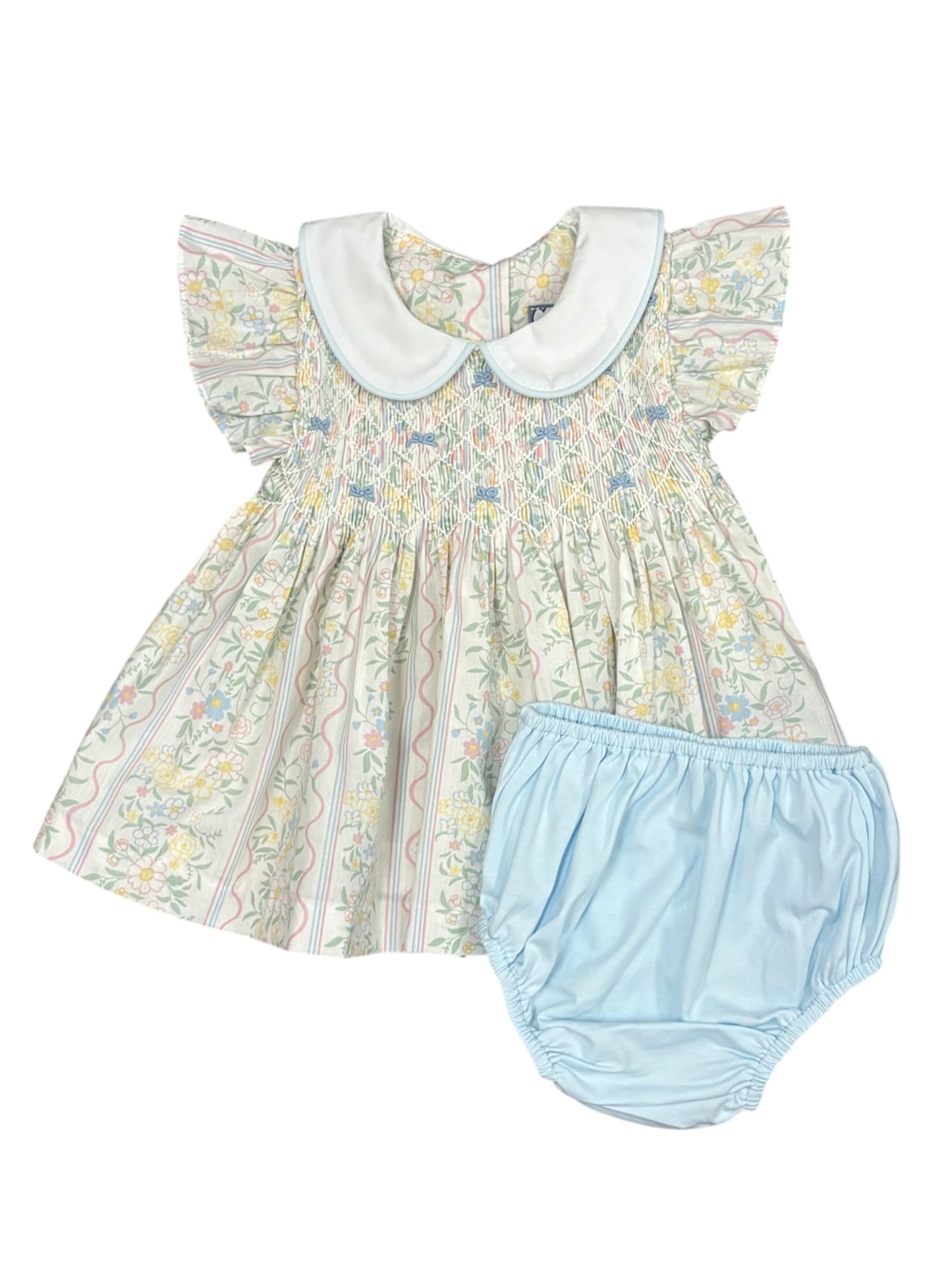 Spring Bouquet Smocked Bloomer Set