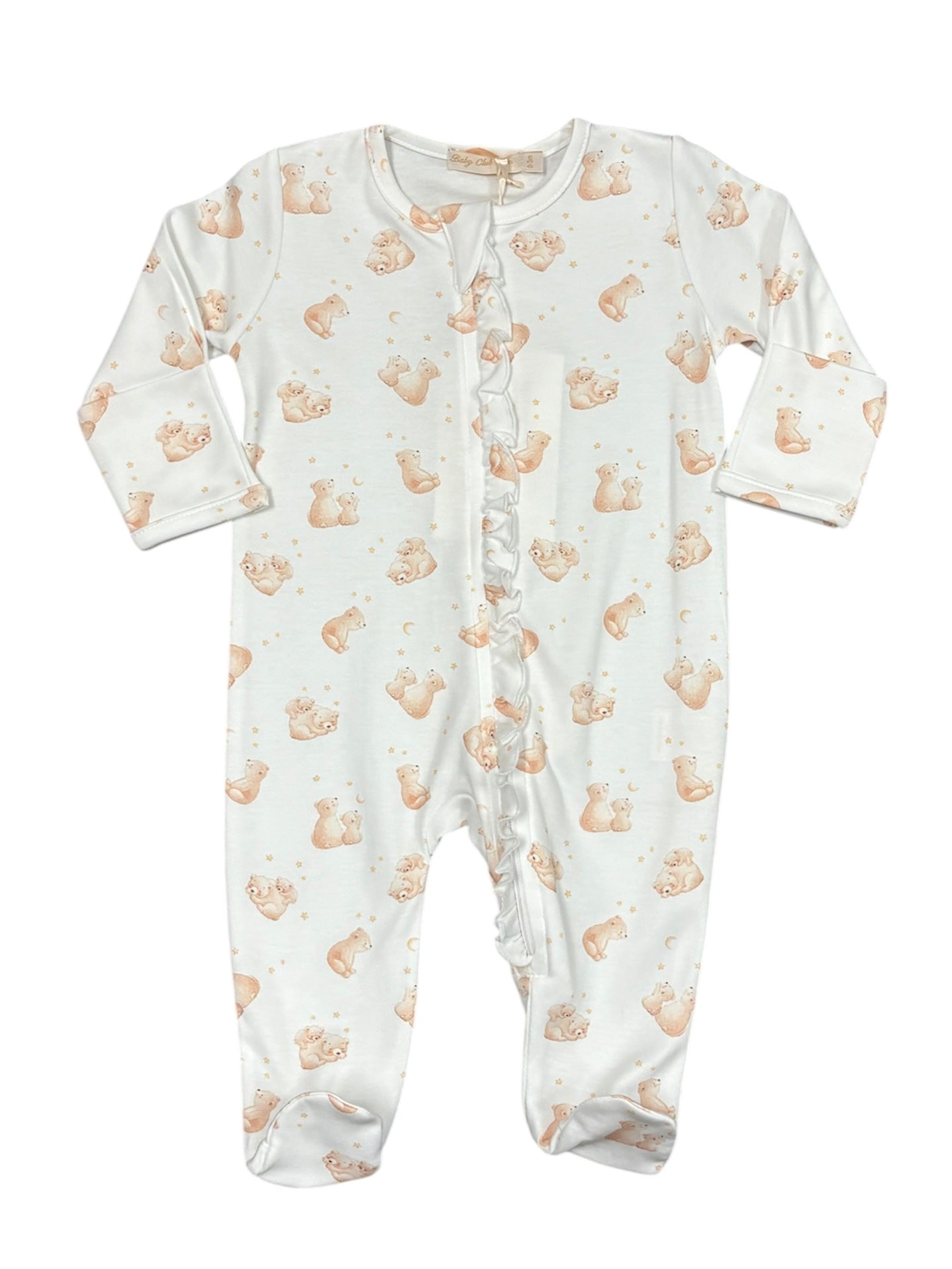 Teddy's Dreamland Zip Ruffle Footie