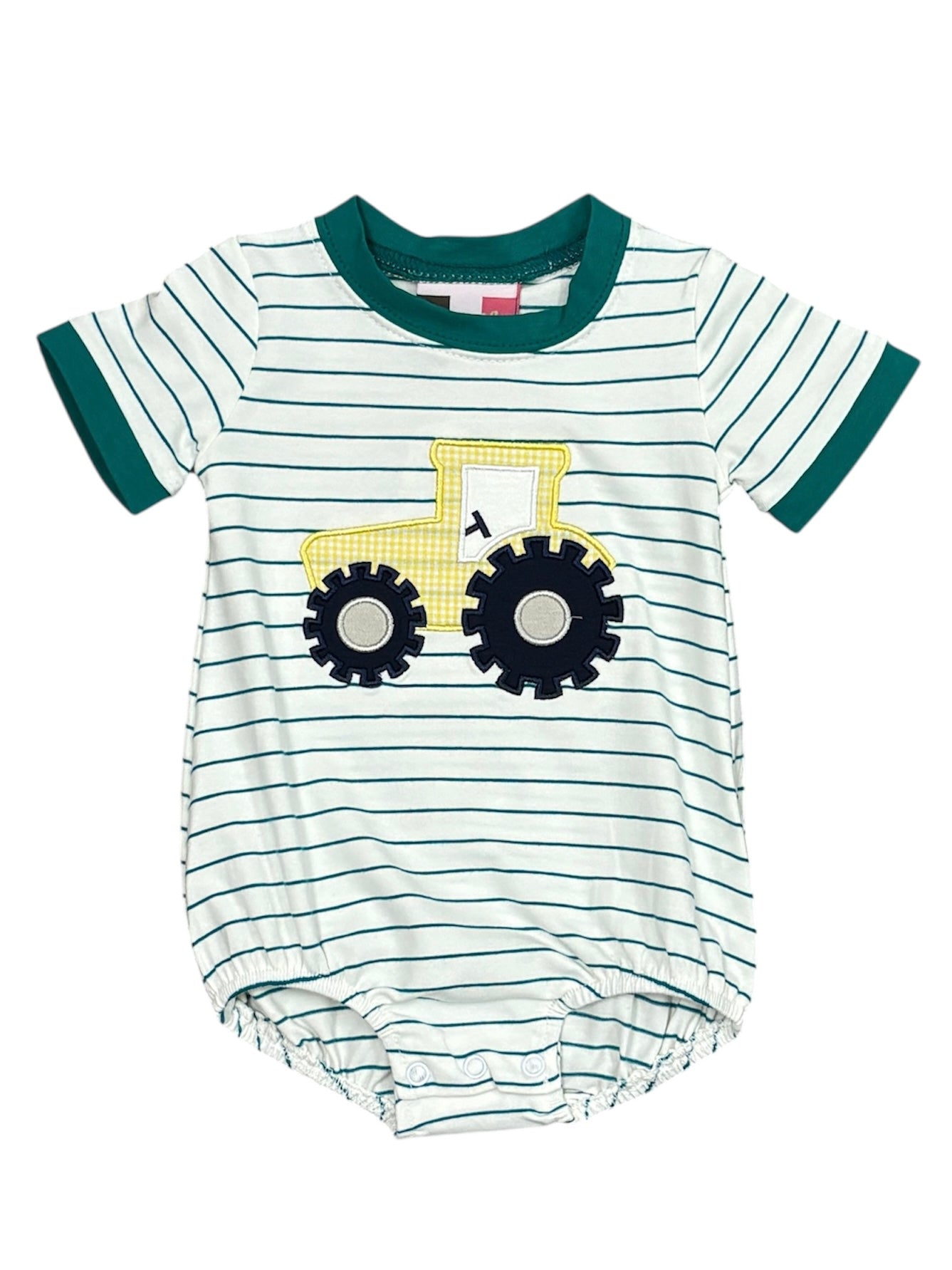 Tractor Applique Boys Bubble