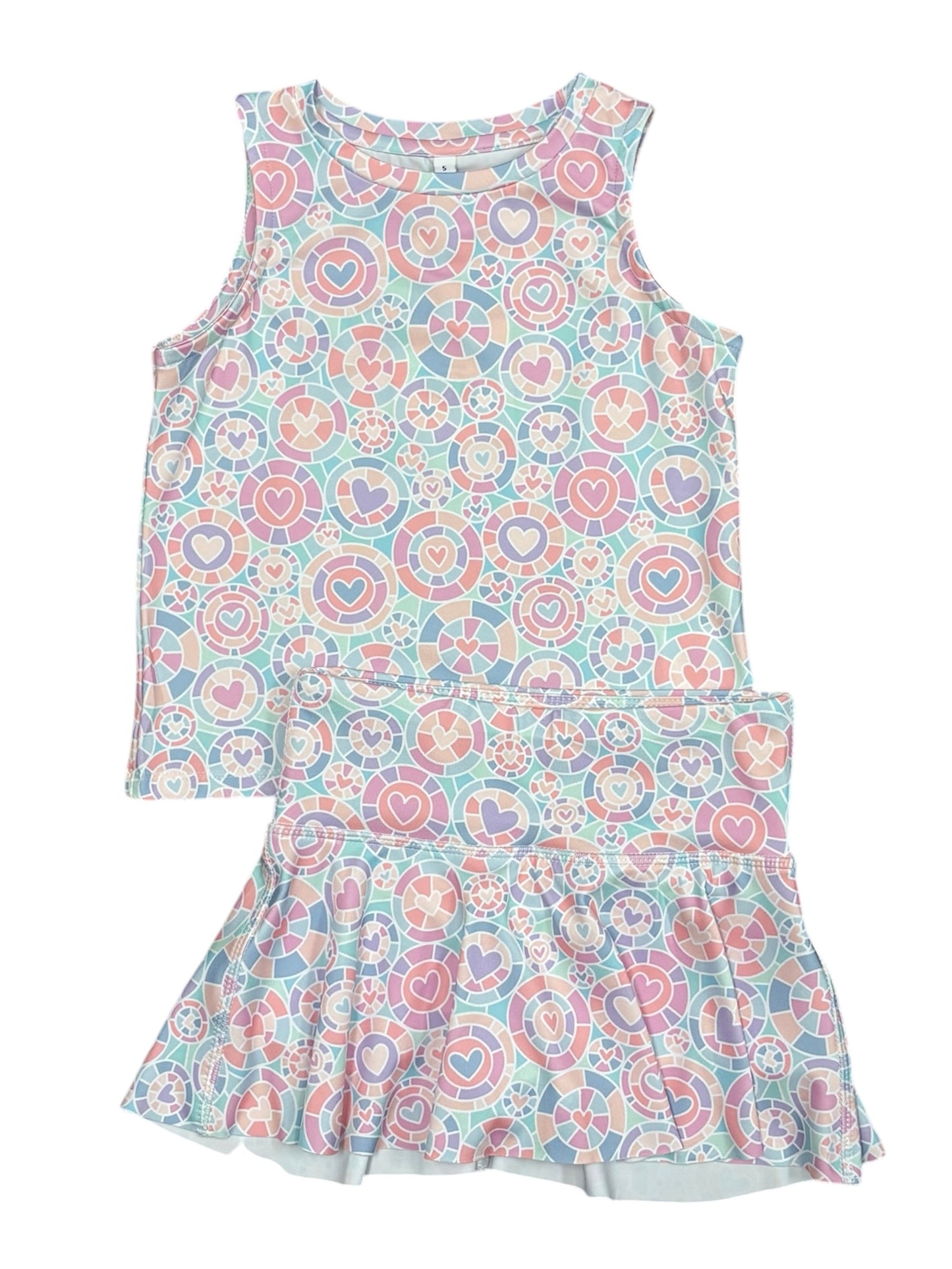 Kalidescope Heart Tank Top