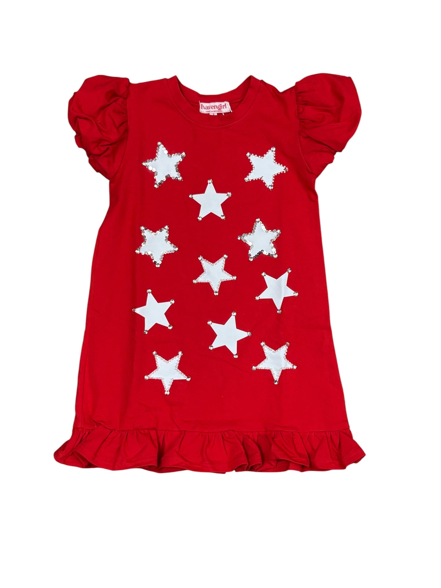 Get Red Star Cap Dress