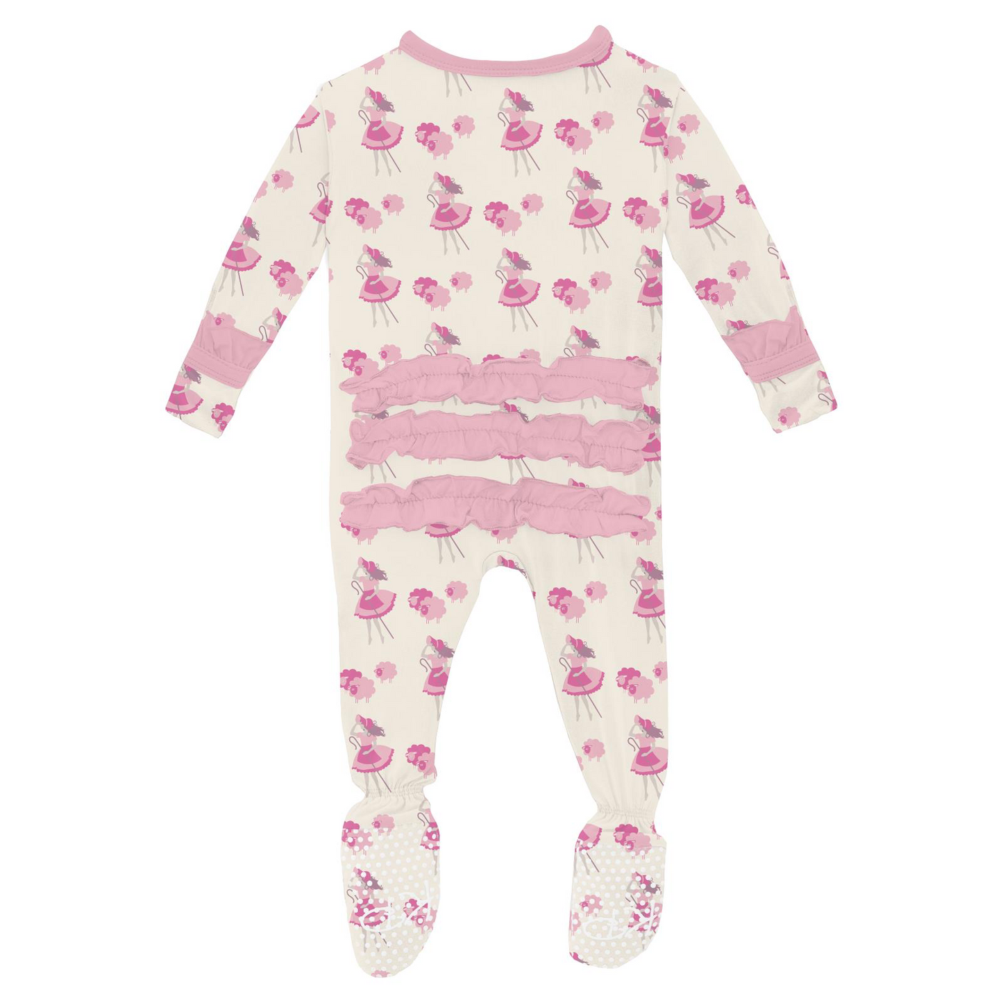 Little Bo Peep 2 Way Zipper Ruffle Footie